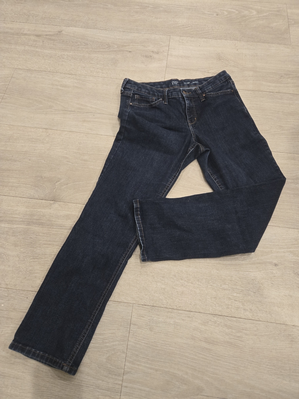 Dark Blue Women’s Straight-Leg Jeans